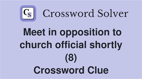 church official crossword clue|More.